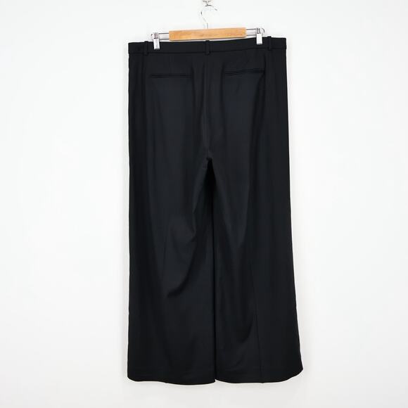 J.Crew Lower Rise Essential Wide Leg Pant City Twill Black Size 14 NWT - Picture 8 of 9